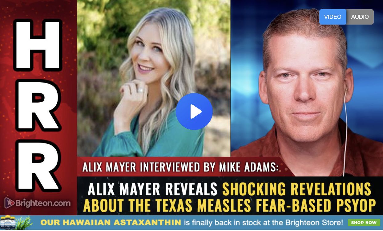 Mike Adams Alix Mayer Measles Talk